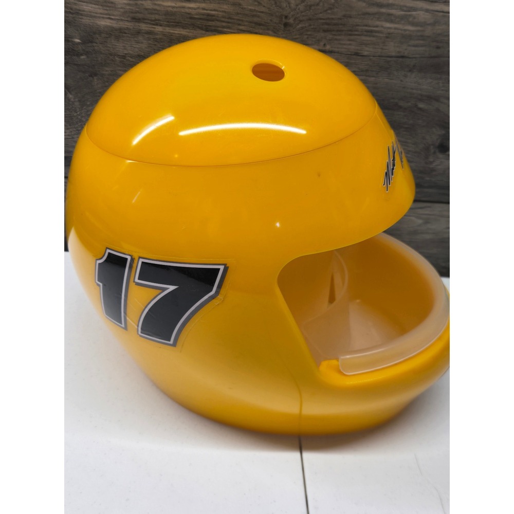 NASCAR Matt Kenseth 17 DeWalt Racing Helmet Snack Bowl Ice Bucket Yellow Plastic